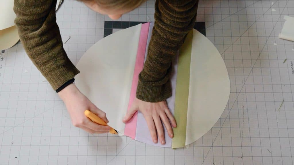 cut off any tabs sticking out