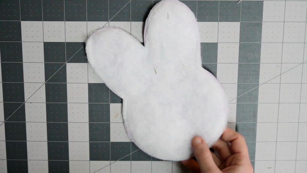 apply interfacing and batting to front of coaster