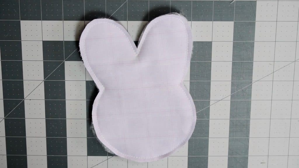 apply interfacing and batting to front of coaster