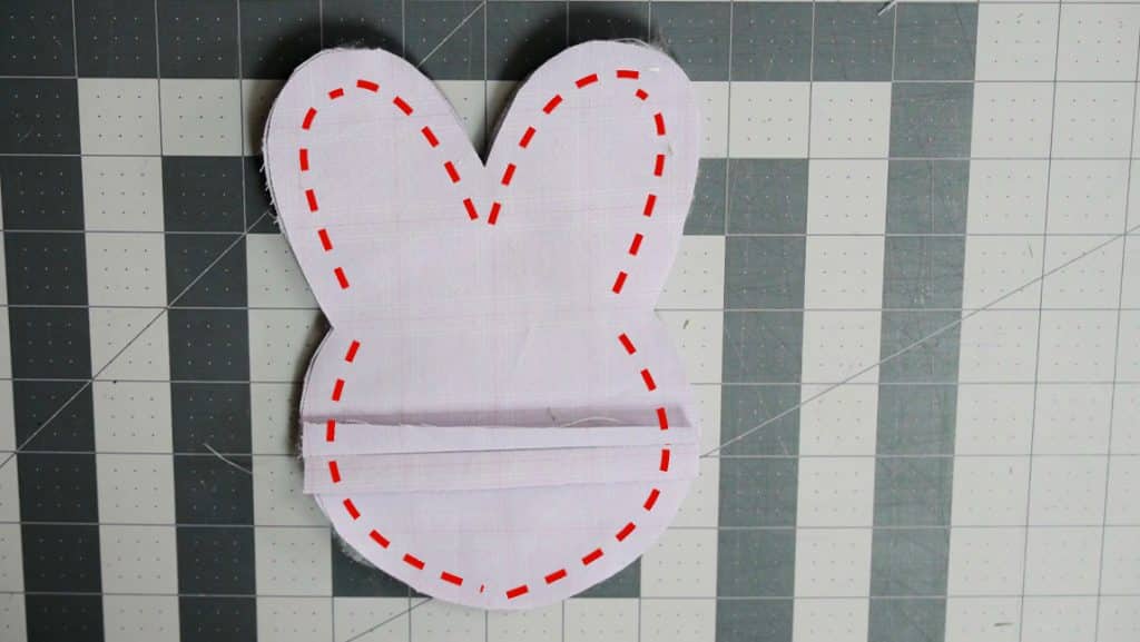 sew front and back of coaster together