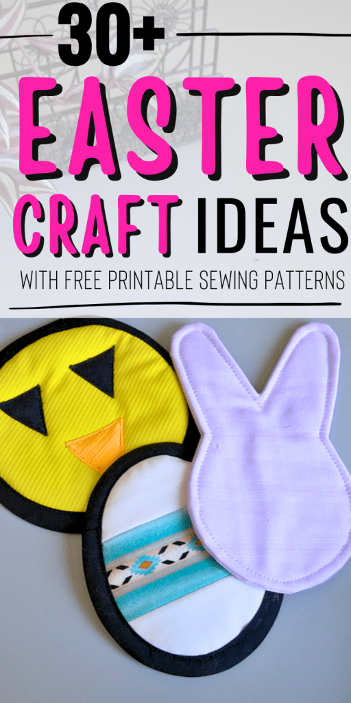 30+ Easter craft ideas with free printable sewing patterns