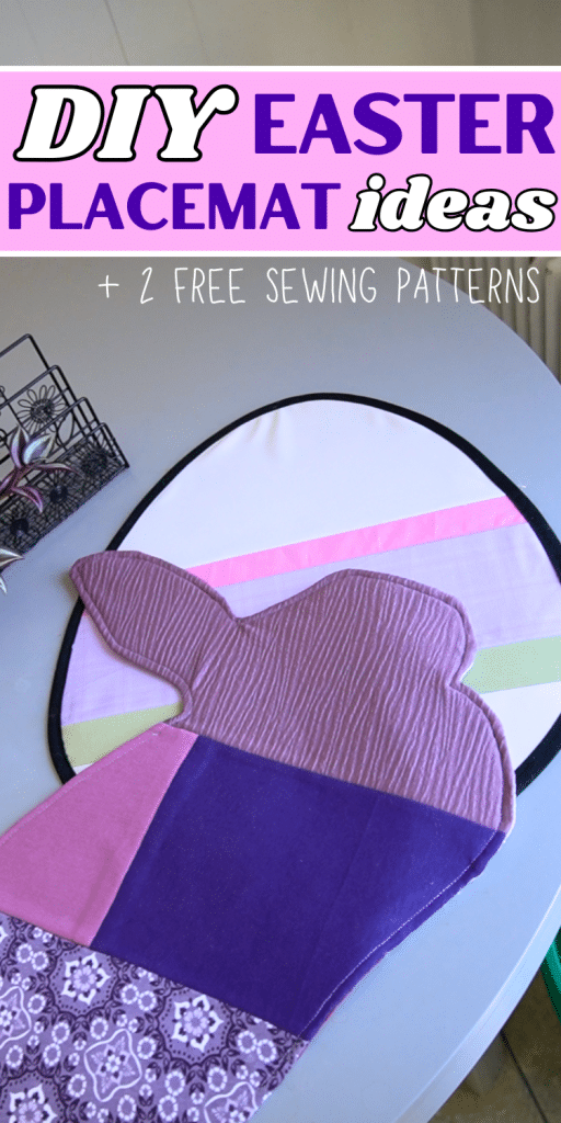 2 DIY Easter Placemats with Free Patterns - Fabricated Closet