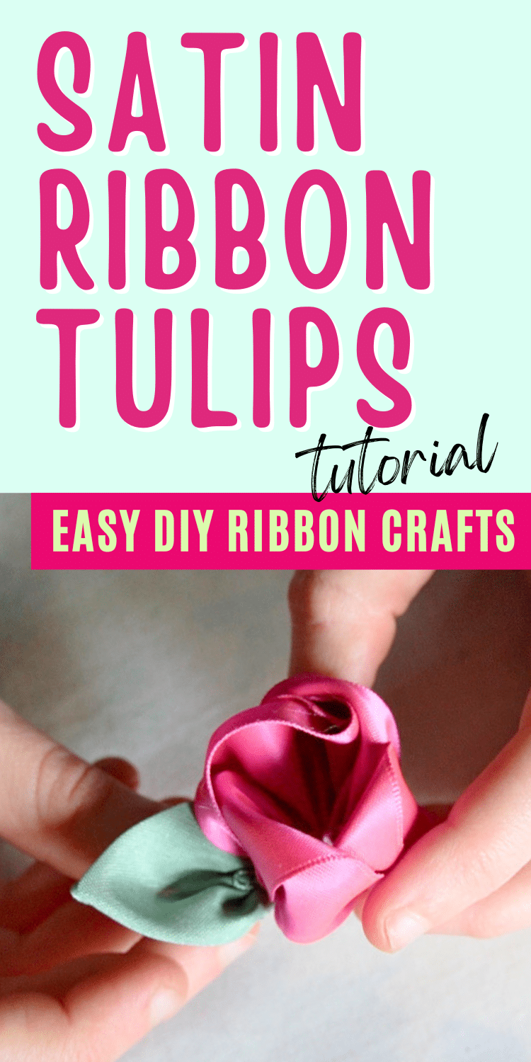 Leaf Ribbon Tutorial Tutorial: Simple Tulip Ribbon Flower - Fabricated Closet