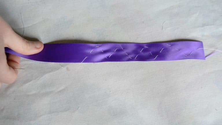 Pull Flower Ribbon Tutorial Tutorial: Easy Ribbon Flower With One Piece of Ribbon - Fabricated Closet