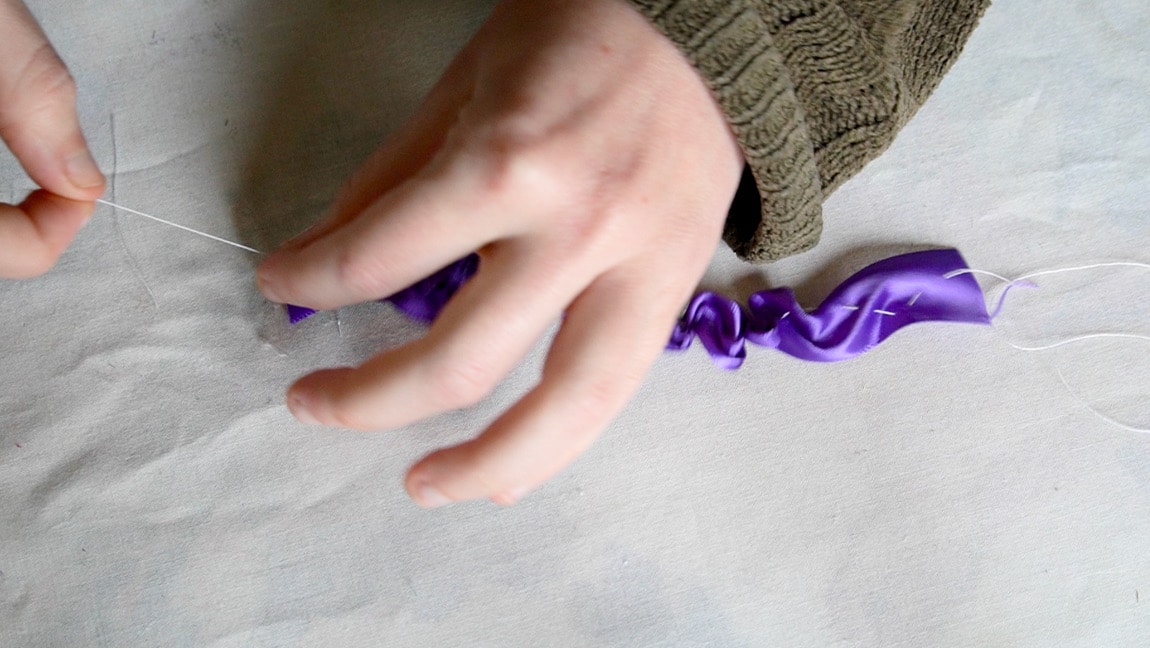 Pull Flower Ribbon Tutorial Tutorial: Easy Ribbon Flower With One Piece of Ribbon - Fabricated Closet