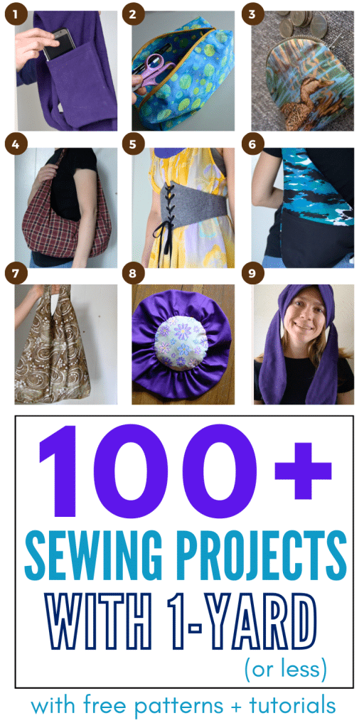 100+ sewing projects with 1-yard