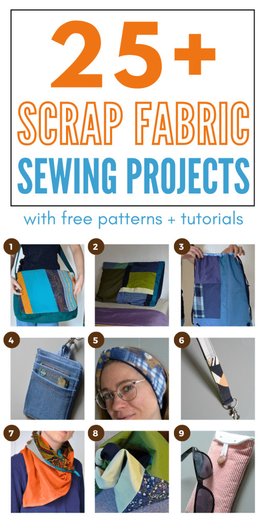 25+ scrap fabric sewing projects