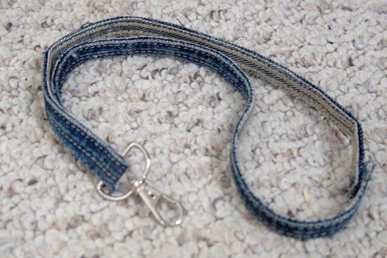 jeans seam lanyard