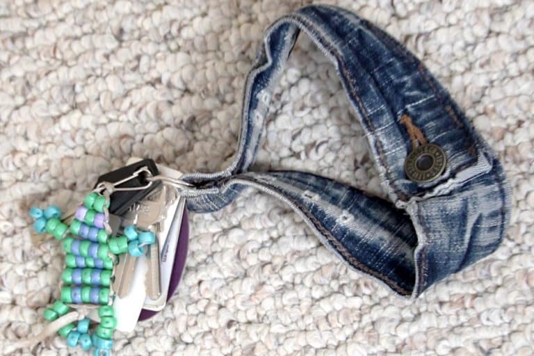 jean waistband keychain holder
