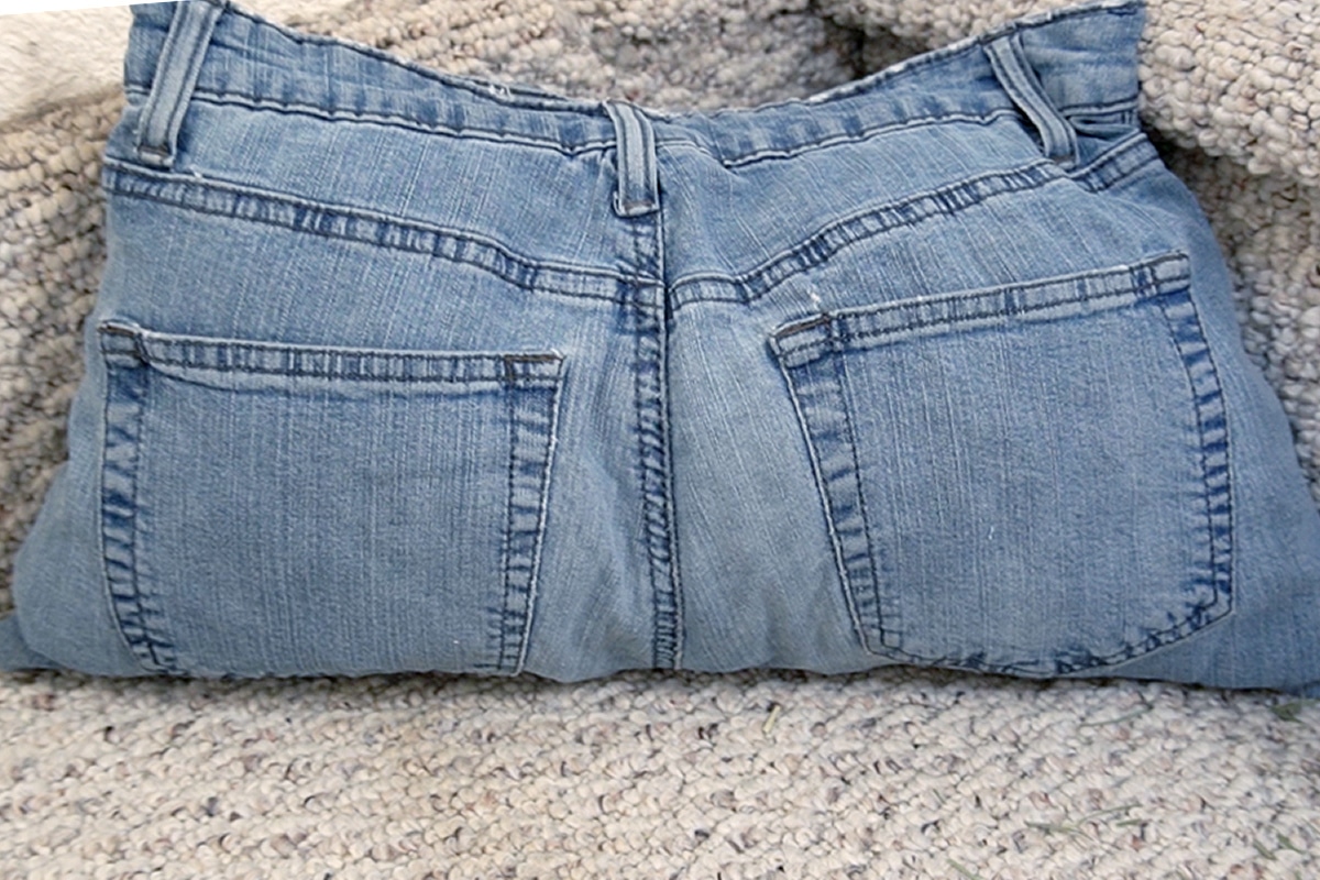 jeans butt pillow
