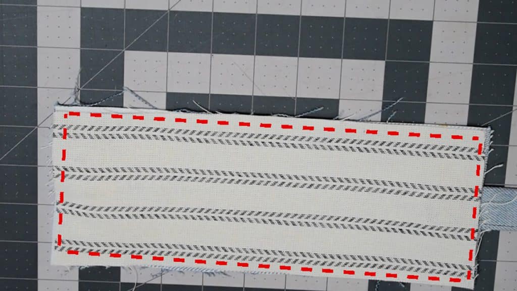 add wallet lining and baste around the perimeter, wrong sides together