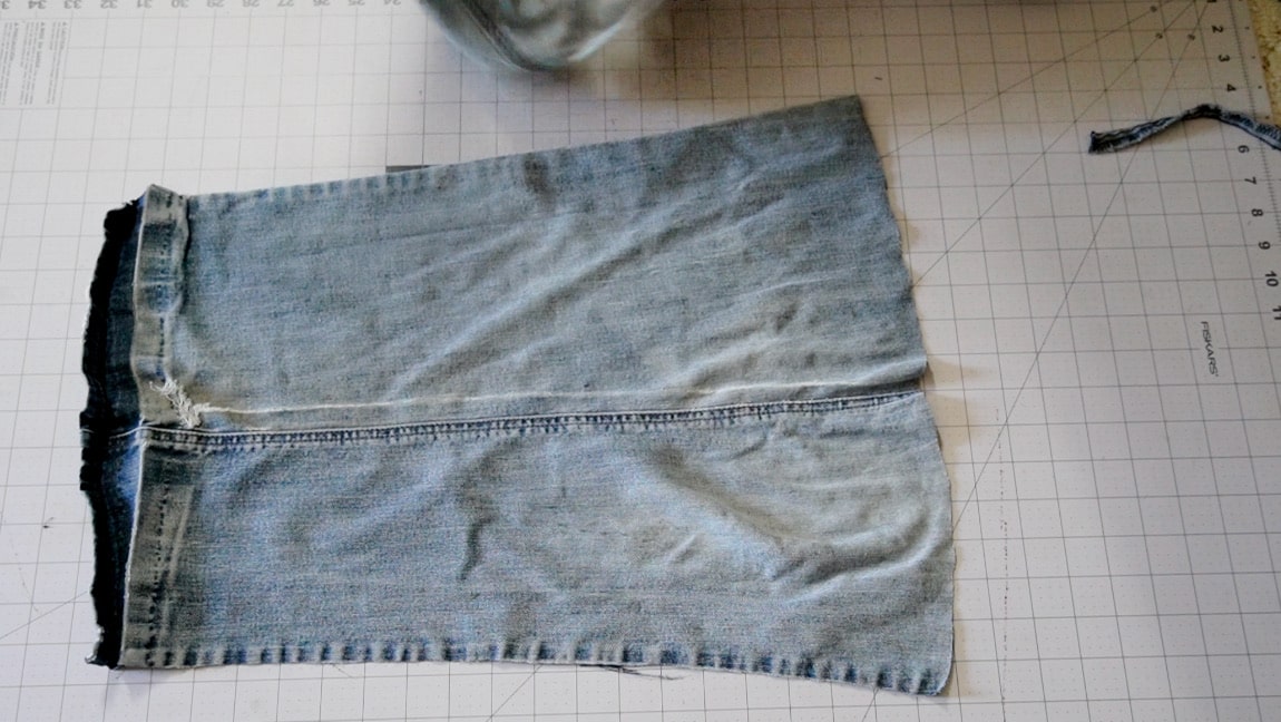 cut seam of pants to open them