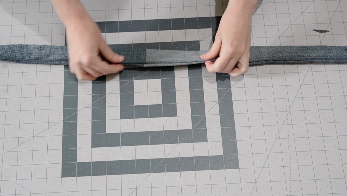 sew up gap and top stitch belt