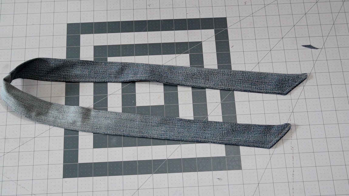 sew up gap and top stitch belt