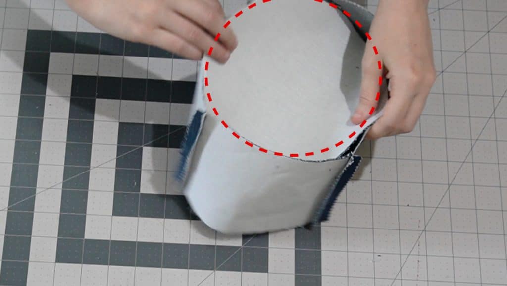 sew top to crown