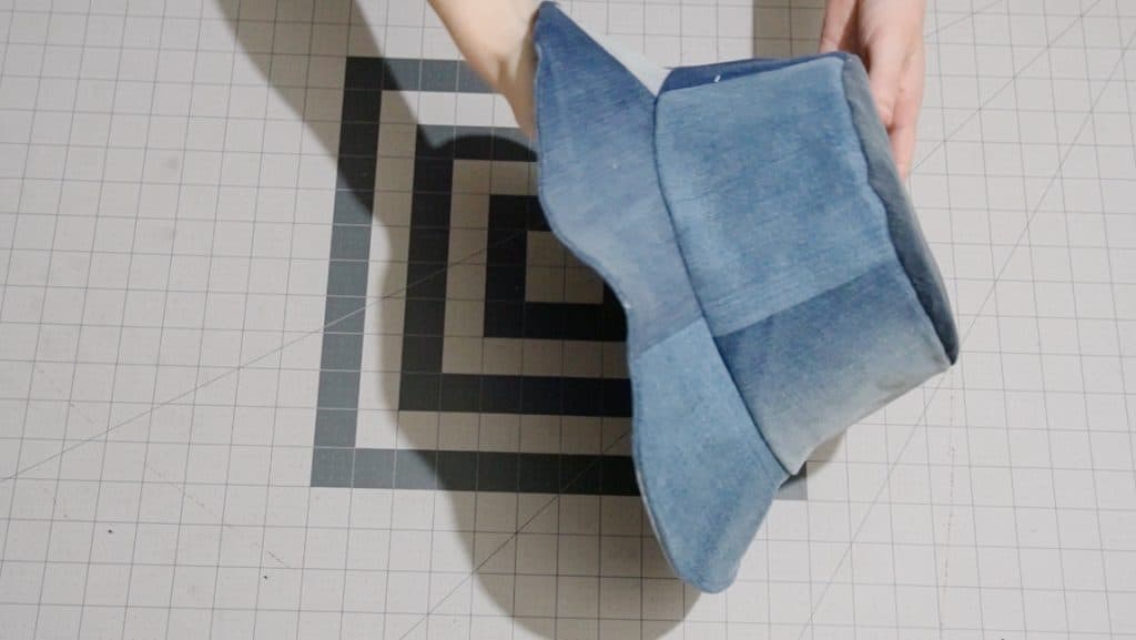 finished bucket hat