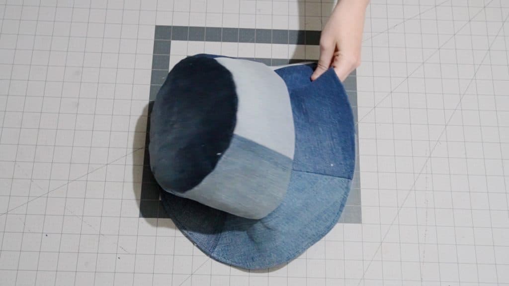 finished bucket hat