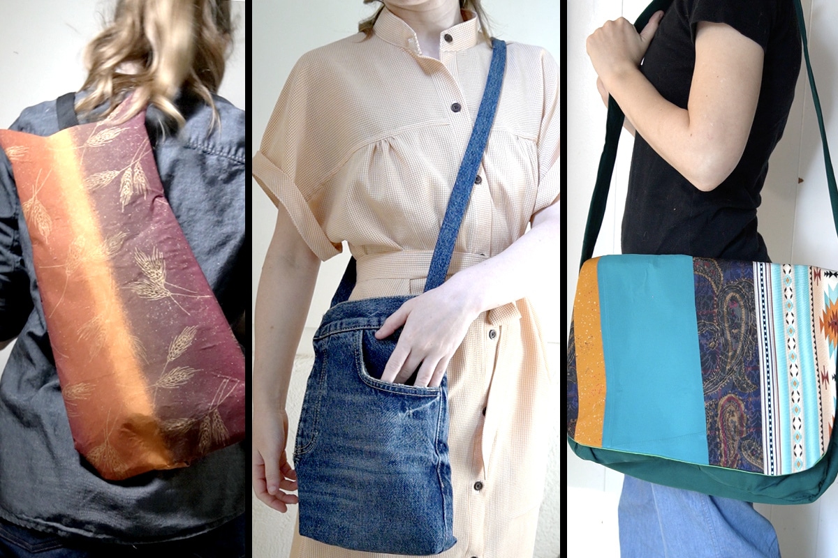 examples of crossbody bags to sew