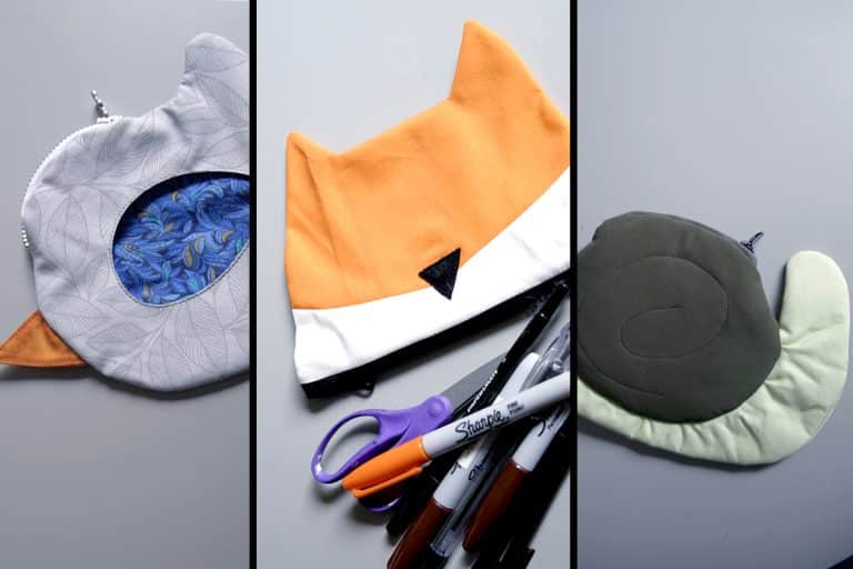 examples of animal zipper pouches