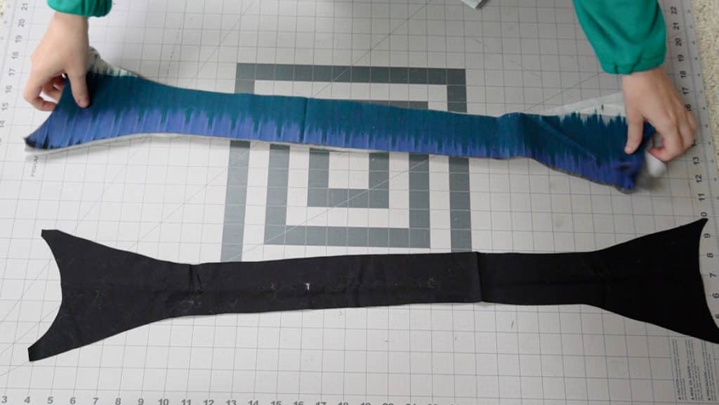 apply interfacing and baste the batting to the strap
