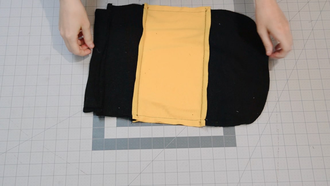 sew bag front to back