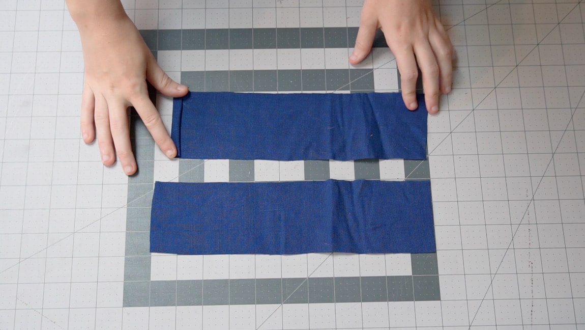hem the sides of the casing