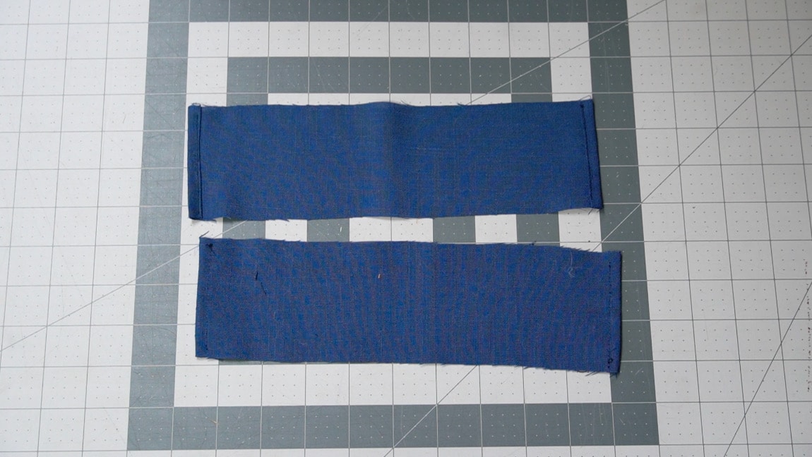 hem the sides of the casing