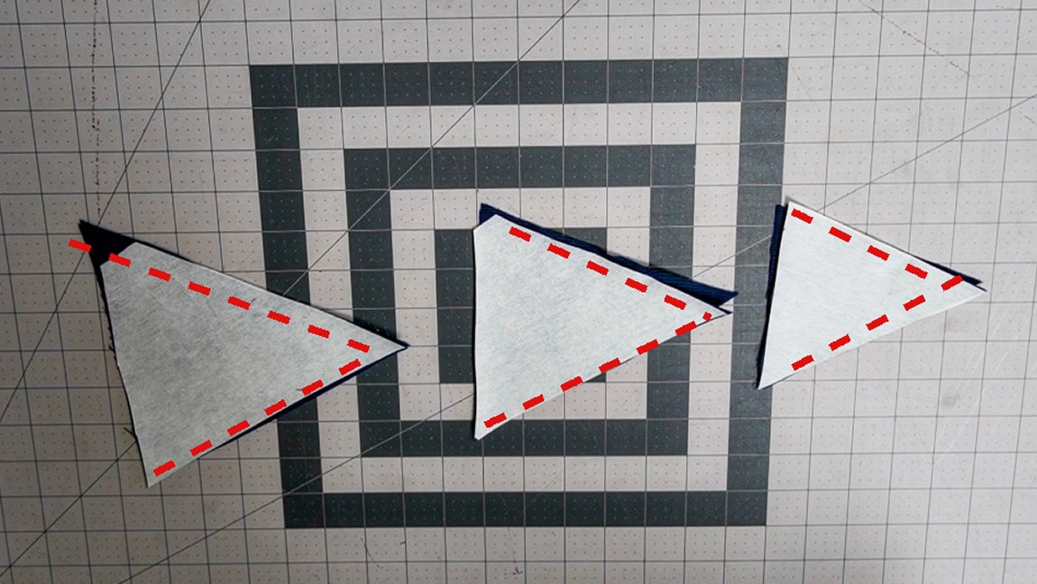 sew spike front and back