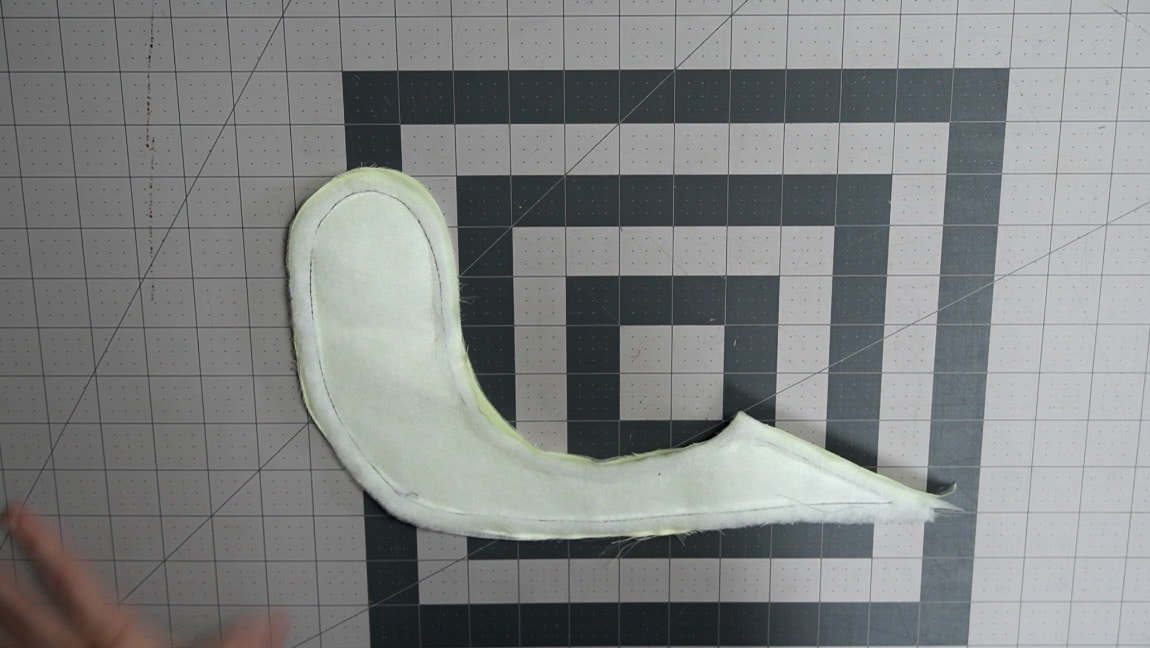 sew snail front to back