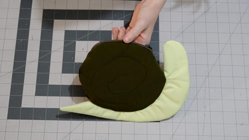 finished snail pouch