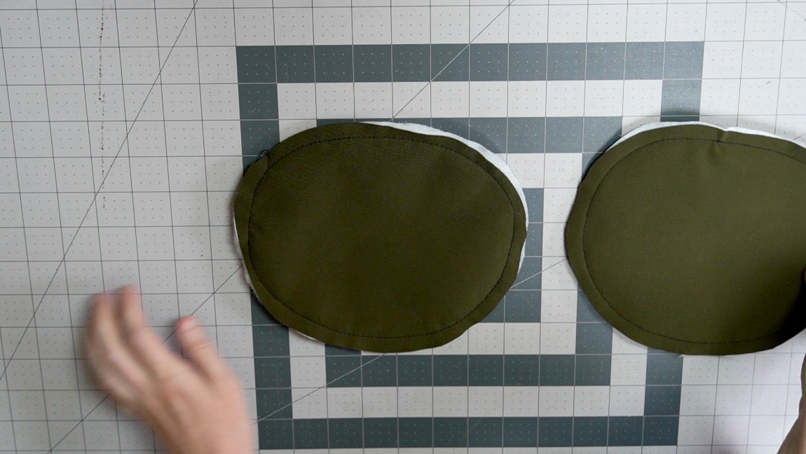 apply batting to shell pieces