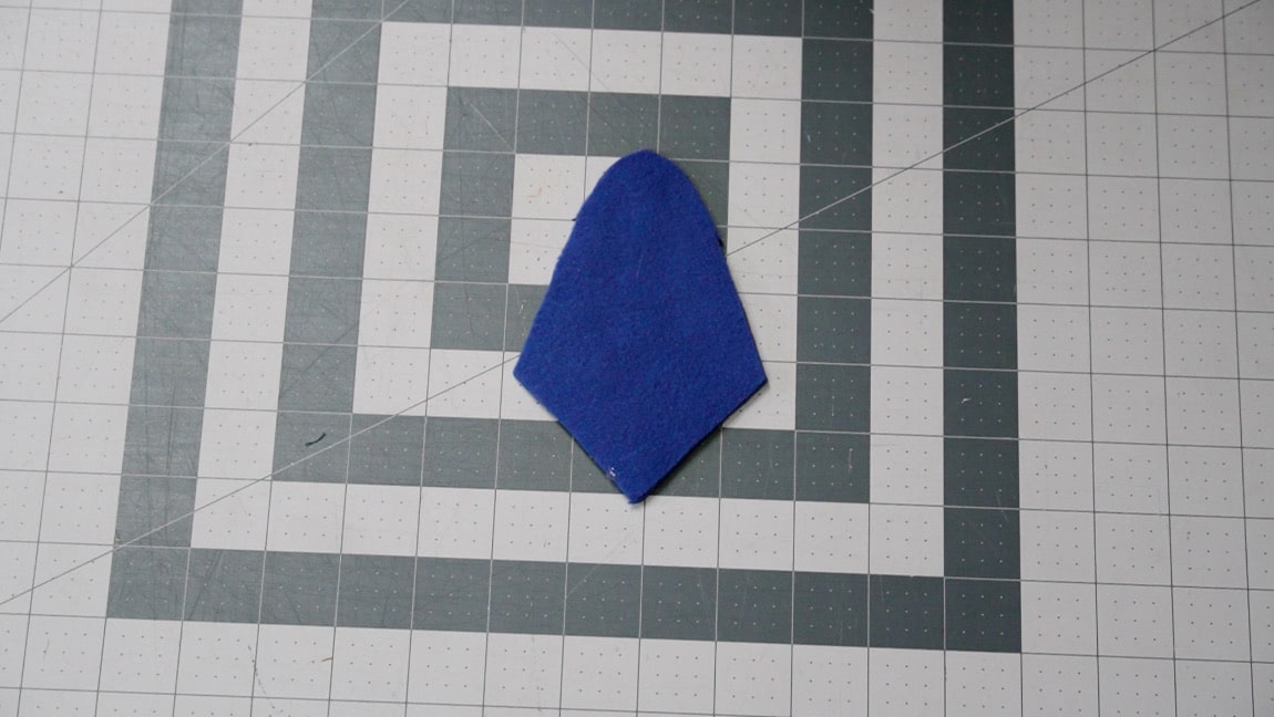 start with the single fleece piece
