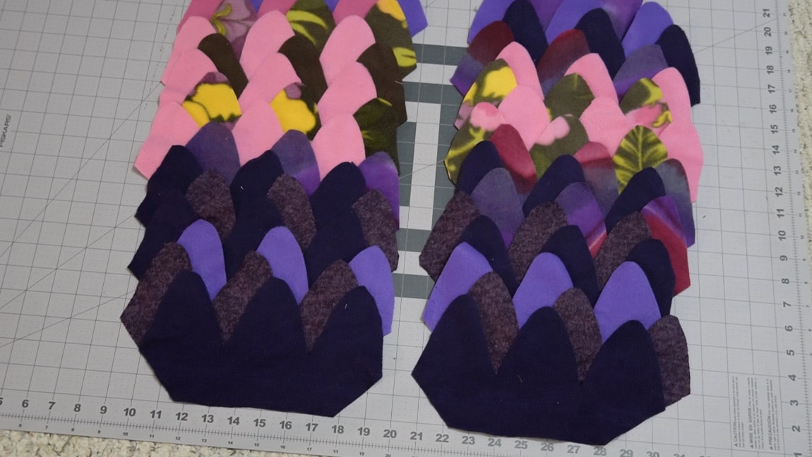 two sides of scarf
