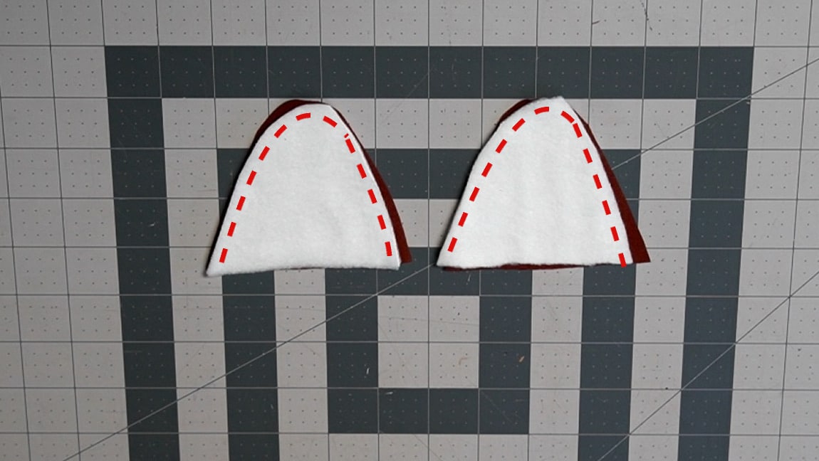 sew ear front and back
