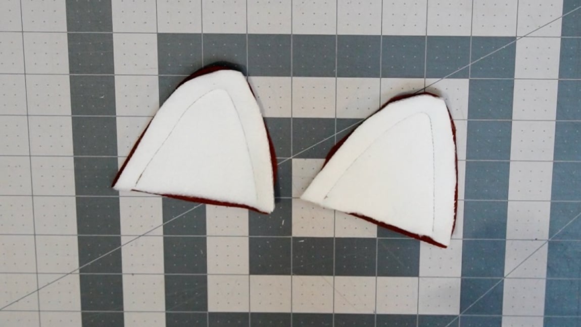 sew ear front and back
