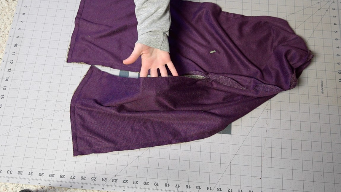 sew hood to lining leave gap