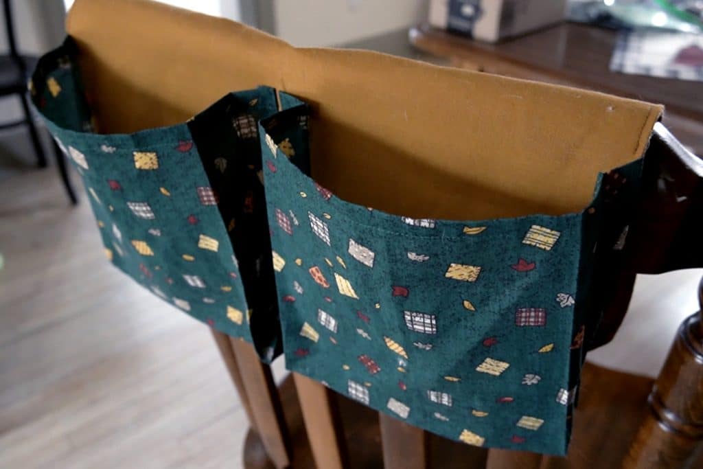 finished pocket organizer