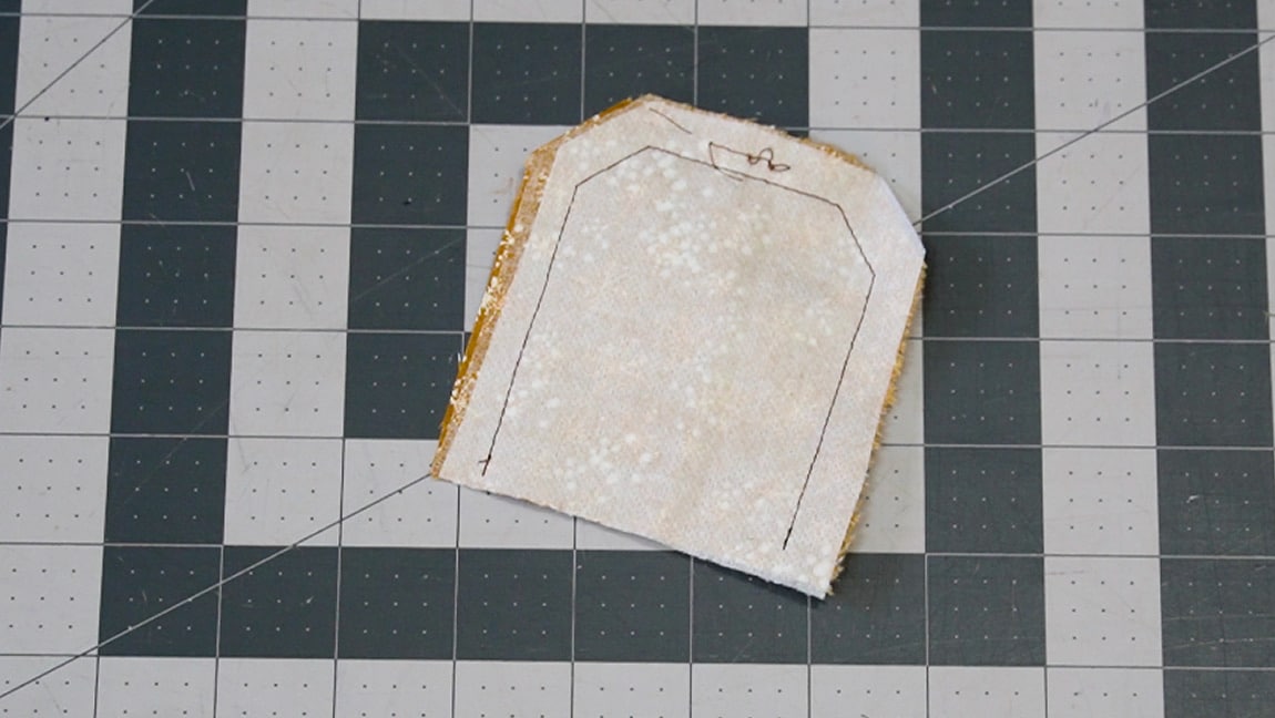 sew the top pieces around the perimeter