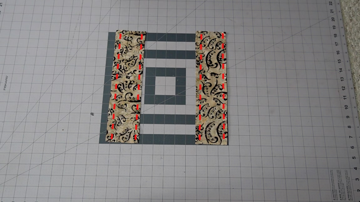 sew the straps together along the long sides