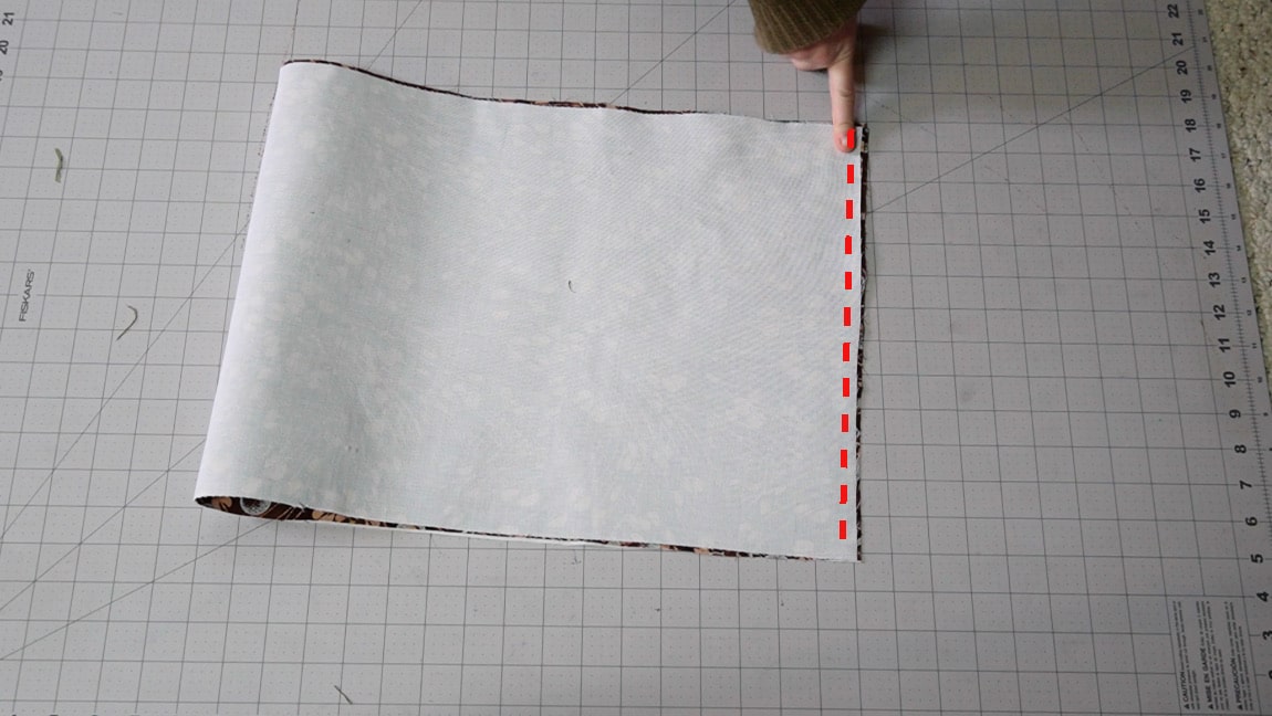 fold bag in half and sew