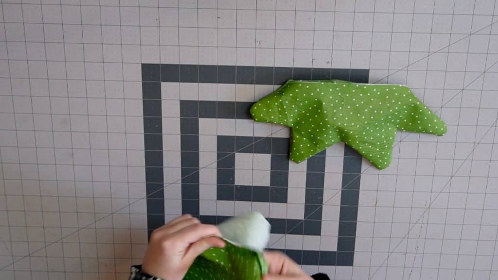 turn greens to right side