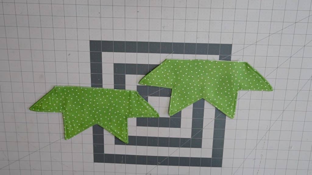 edge stitch the greens