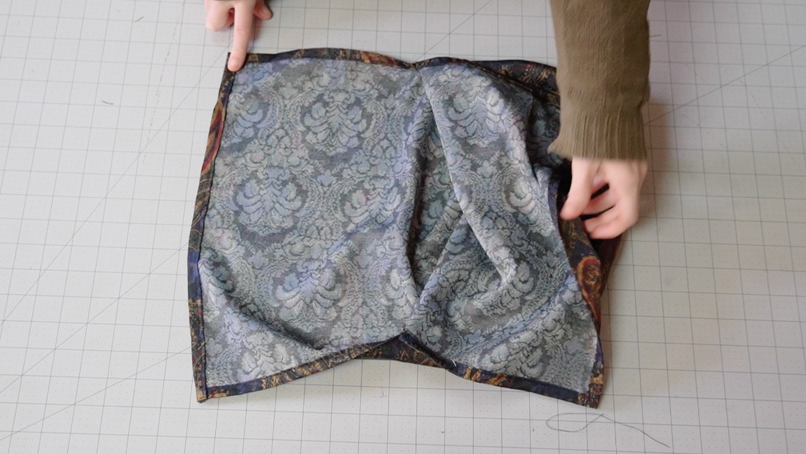 hem around the sides and top