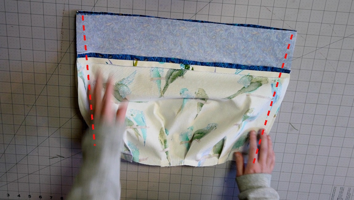sew sides of bag