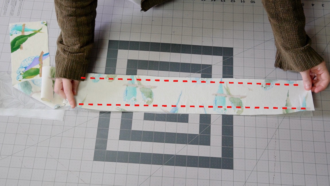 sew strap long edges