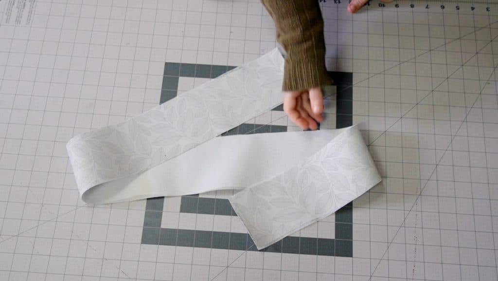 apply interfacing to strap