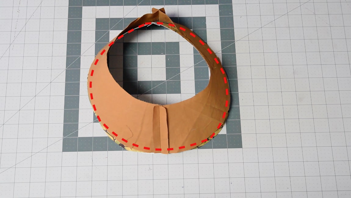 sew brim pieces together