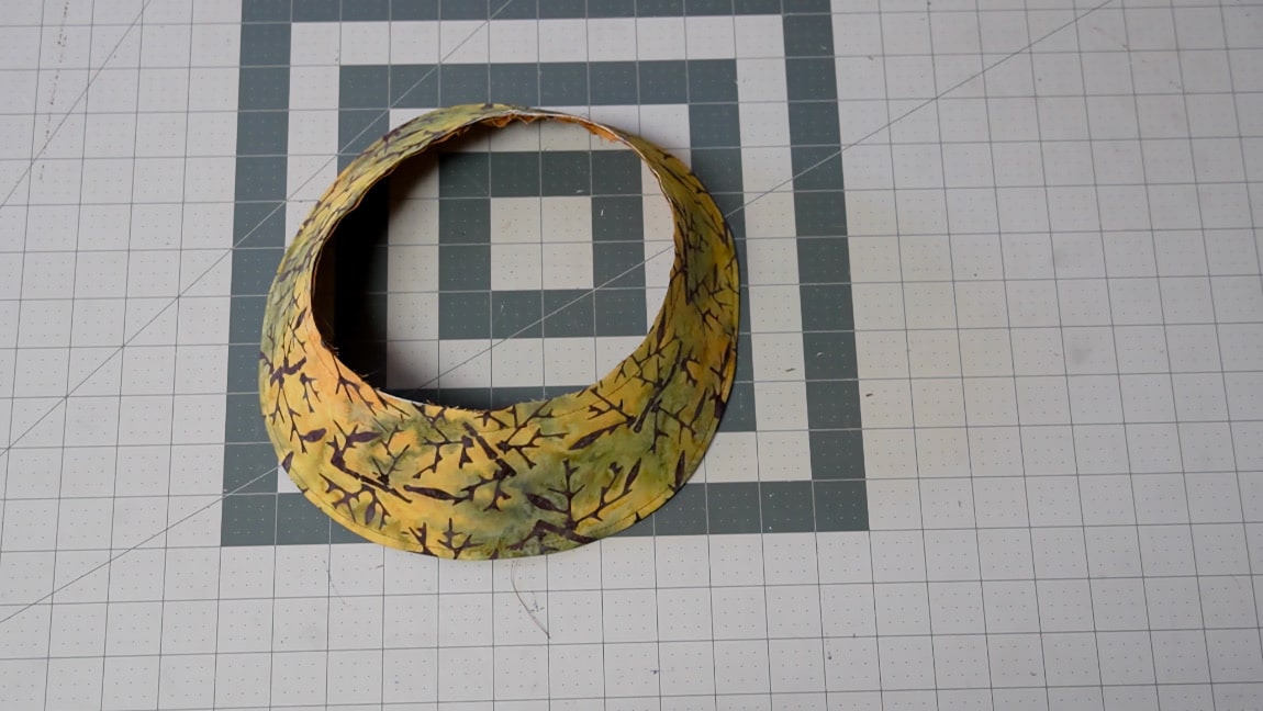 sew brim pieces together