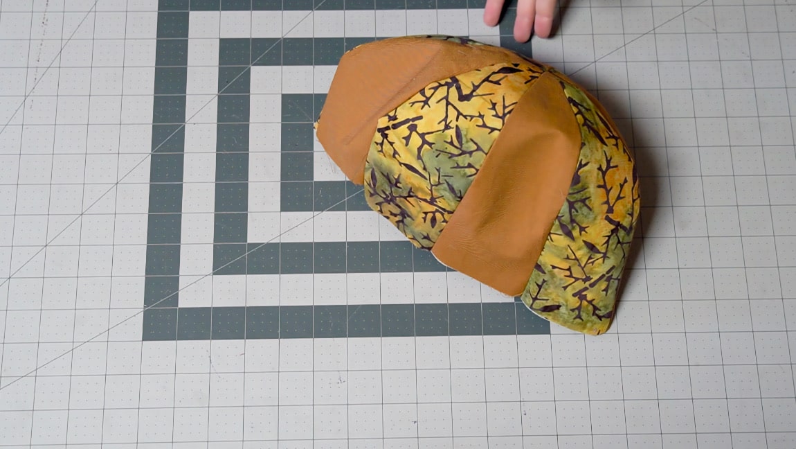 sew the sides of the hat together