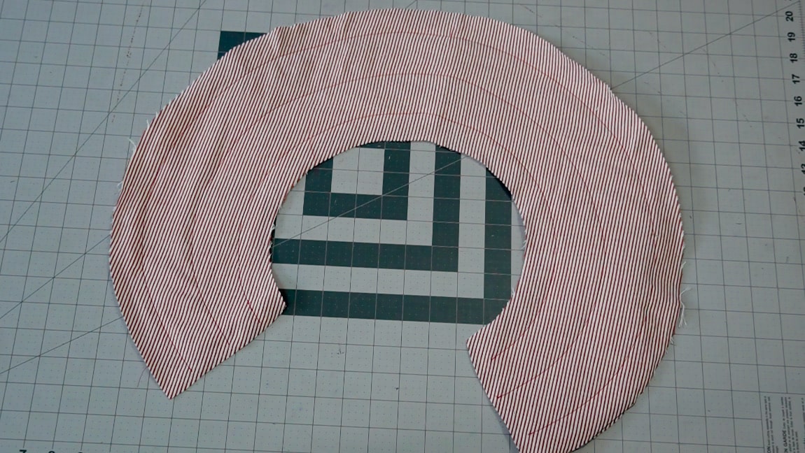 apply interfacing to brim